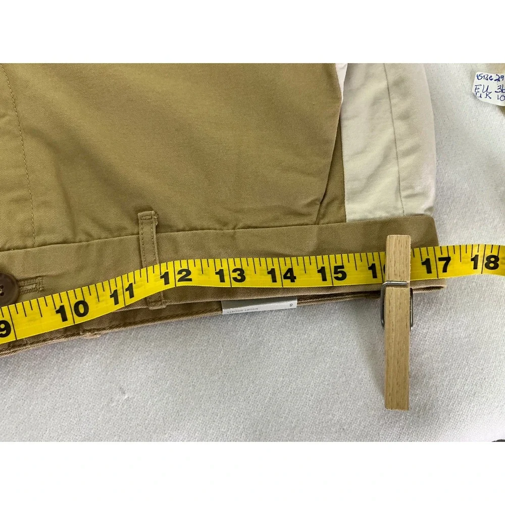 Gap Womens Tan Cream Colorblock Chino Short Shorts Size 8 NWT 960435‎